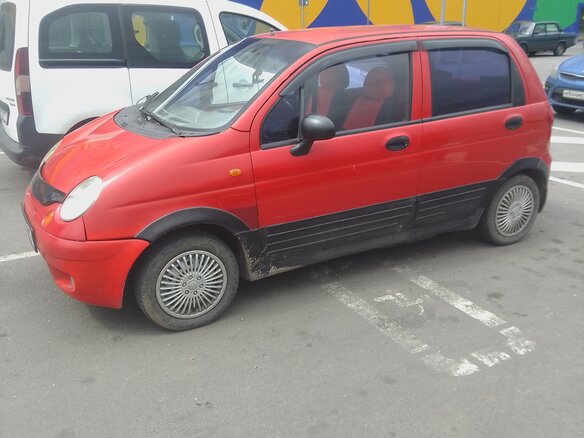 2004 Daewoo Matiz I Рестайлинг, красный, 155000 рублей - вид 6