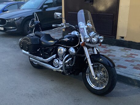 2008 Kawasaki VN900 Vulcan, чёрный, 490000 рублей, вид 1