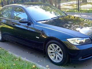 2007 BMW 3 серии 318i V (E90/E91/E92/E93), чёрный, 1100000 рублей, вид 1
