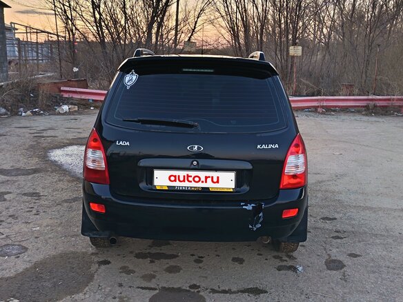 2013 Lada (ВАЗ) Kalina I, чёрный, 350000 рублей - вид 4