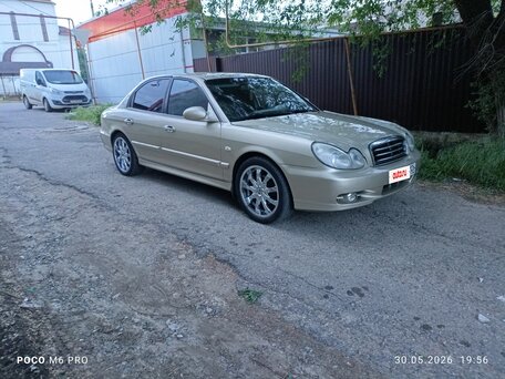 2005 Hyundai Sonata ТагАЗ IV (EF) Рестайлинг, бежевый, 630000 рублей, вид 4