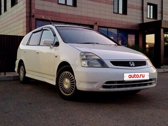 2001 Honda Stream I, белый, 630000 рублей