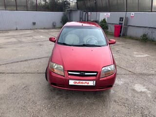 2005 Chevrolet Aveo I, красный, 305000 рублей, вид 1