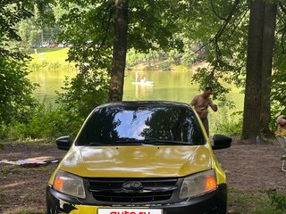 2017 Lada (ВАЗ) Granta I, жёлтый, 290000 рублей, вид 2