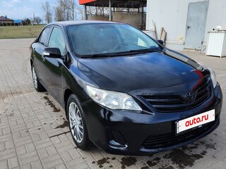 2011 Toyota Corolla X (E140, E150) Рестайлинг, чёрный, 800000 рублей, вид 3
