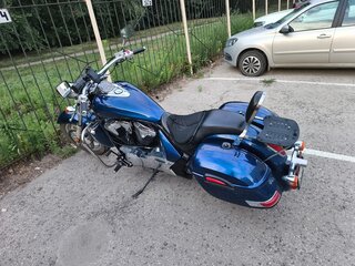 2014 Honda VT 1300CR Stateline, синий, 690000 рублей, вид 4