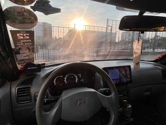 2008 Hyundai Accent ТагАЗ II, синий, 580000 рублей - вид 2