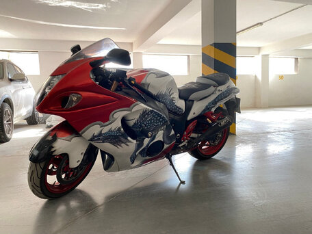 2009 Suzuki GSX 1300 R Hayabusa, белый, 790000 рублей, вид 5