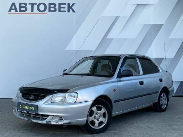 2008 Hyundai Accent ТагАЗ II, серебристый