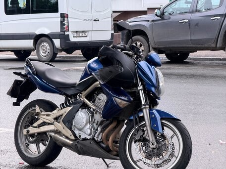 2007 Kawasaki ER-6N, синий, 280000 рублей, вид 1