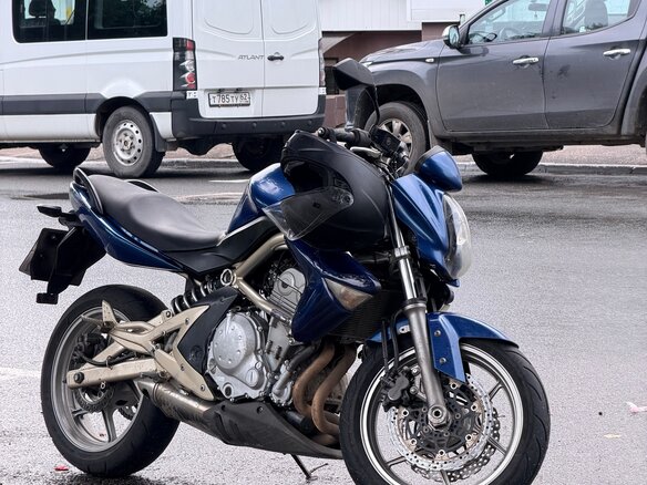 2007 Kawasaki ER-6N, синий, 280000 рублей