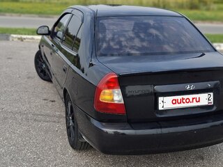 2008 Hyundai Accent ТагАЗ II, чёрный, 380000 рублей, вид 4