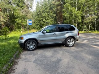 2001 BMW X5 3.0i I (E53), серебристый, 700000 рублей, вид 5