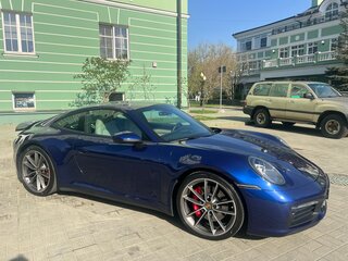 2019 Porsche 911 Carrera 4S VIII (992), синий, 14200000 рублей, вид 2