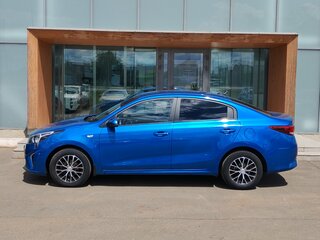 2021 Kia Rio IV Рестайлинг, синий, 1235000 рублей, вид 5