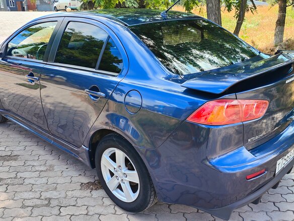 2008 Mitsubishi Lancer X, синий, 1000000 рублей - вид 7