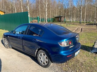 2007 Mazda 3 I (BK) Рестайлинг, синий, 350000 рублей, вид 4