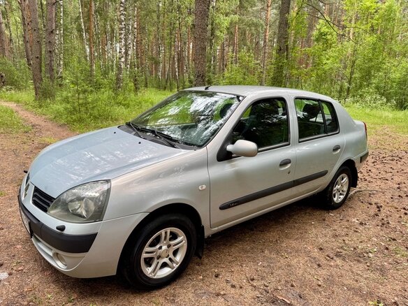2004 Renault Symbol I Рестайлинг, синий - вид 2