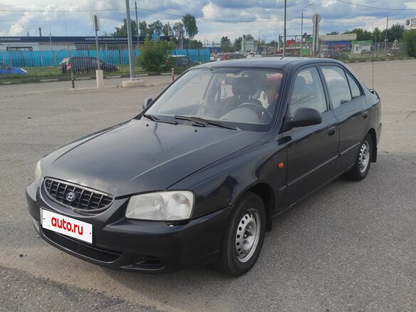 2008 Hyundai Accent ТагАЗ II, чёрный - вид 11