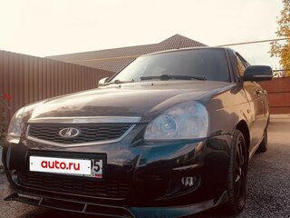 2014 Lada (ВАЗ) Priora I Рестайлинг, чёрный, 435000 рублей, вид 2