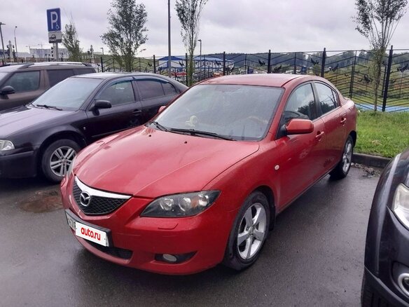 2005 Mazda 3 I (BK), красный - вид 1