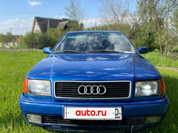 1992 Audi 100 IV (C4), синий - вид 2