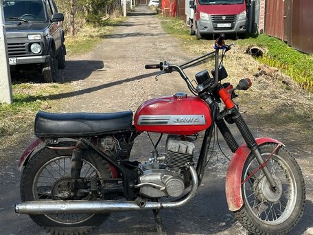 1986 Jawa 350/638, красный, 50000 рублей, вид 5