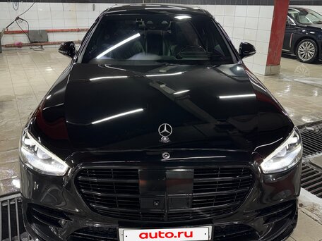 2021 Mercedes-Benz S-Класс 500 4MATIC VII (W223), чёрный, 8999000 рублей, вид 3