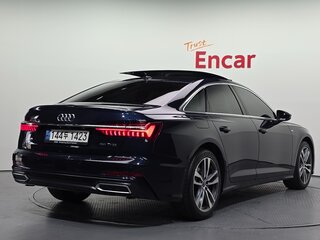2022 Audi A6 45 TFSI V (C8) Рестайлинг, синий, 4400000 рублей, вид 4