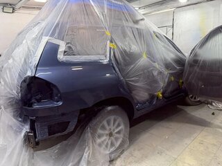 2001 Hyundai Santa Fe I, синий, 690000 рублей, вид 4
