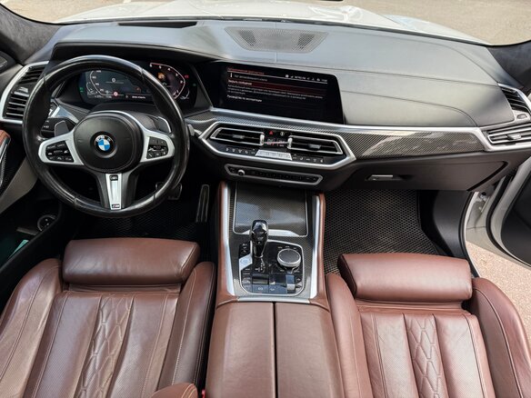 2021 BMW X6 40d III (G06), белый, 6200000 рублей - вид 31
