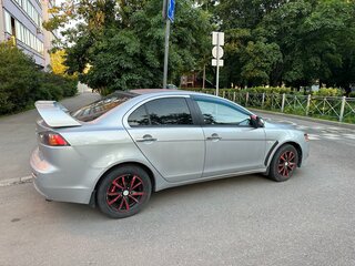 2012 Mitsubishi Lancer X Рестайлинг, серебристый, 500000 рублей, вид 4