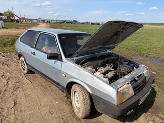 1998 Lada (ВАЗ) 2108, голубой, 60000 рублей, вид 1