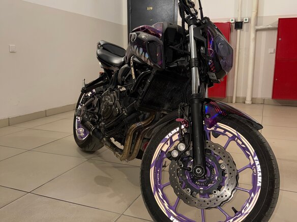 2019 Yamaha MT-07 (FZ-07), фиолетовый, 699000 рублей - вид 15
