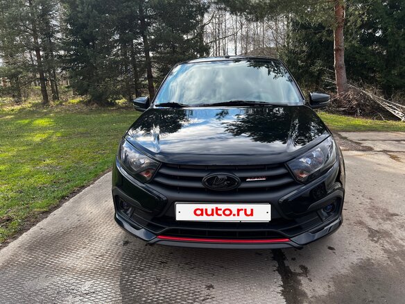 2023 Lada (ВАЗ) Granta Sport I Рестайлинг, чёрный, 1050000 рублей - вид 1