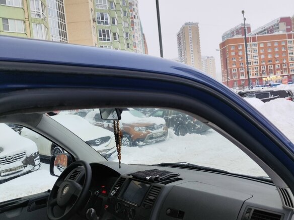 2007 Volkswagen Transporter T5, синий, 1300000 рублей - вид 12