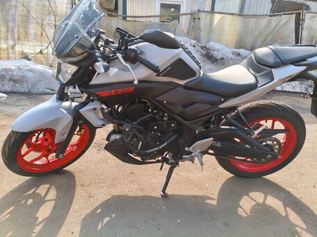 2019 Yamaha MT-03, серый, 550000 рублей, вид 3