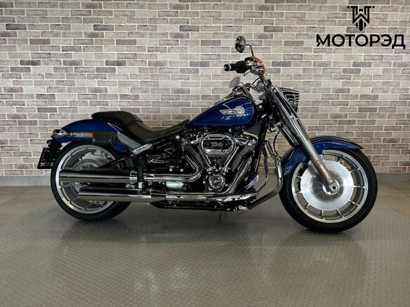 2022 Harley-Davidson Fat Boy, синий - вид 19