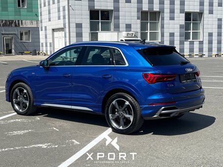 2021 Audi Q3 35 TFSI II (F3), синий, 2750000 рублей, вид 2