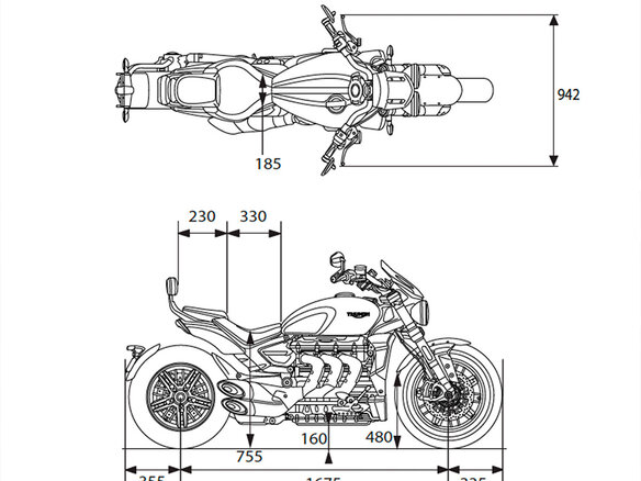 2026 Triumph Rocket 3, чёрный, 3990000 рублей - вид 15