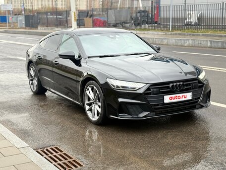 2022 Audi A7 55 TFSI II (4K), чёрный, 6600000 рублей, вид 4