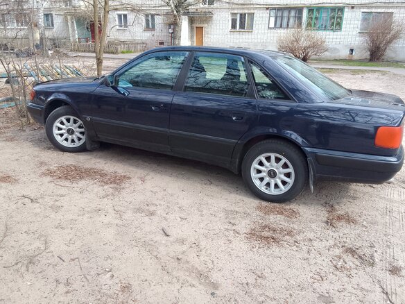 1991 Audi 100 IV (C4), синий, 320000 рублей