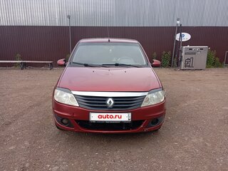 2013 Renault Logan I Рестайлинг, красный, 310000 рублей, вид 2