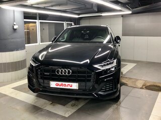 2019 Audi Q8 55 TFSI I (4M), чёрный, 5450000 рублей, вид 2