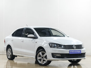 2015 Volkswagen Polo V Рестайлинг, белый, 799000 рублей, вид 1