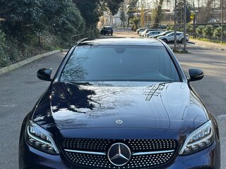 2019 Mercedes-Benz C-Класс 180 IV (W205) Рестайлинг, синий, 3500000 рублей, вид 2