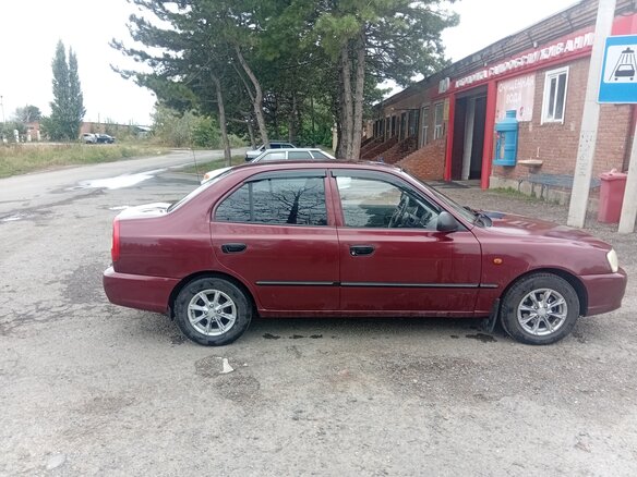 2008 Hyundai Accent ТагАЗ II, красный - вид 3