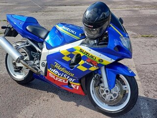 2003 Suzuki GSX-R 600, синий, 405000 рублей, вид 3