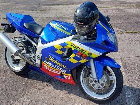 2003 Suzuki GSX-R 600, синий, 405000 рублей, вид 3