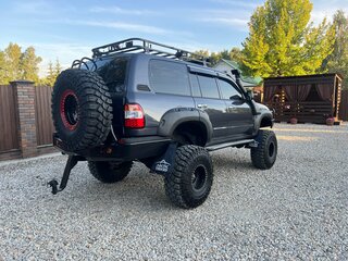 2004 Toyota Land Cruiser 105 100 Series Рестайлинг 1, серый, 4500000 рублей, вид 5